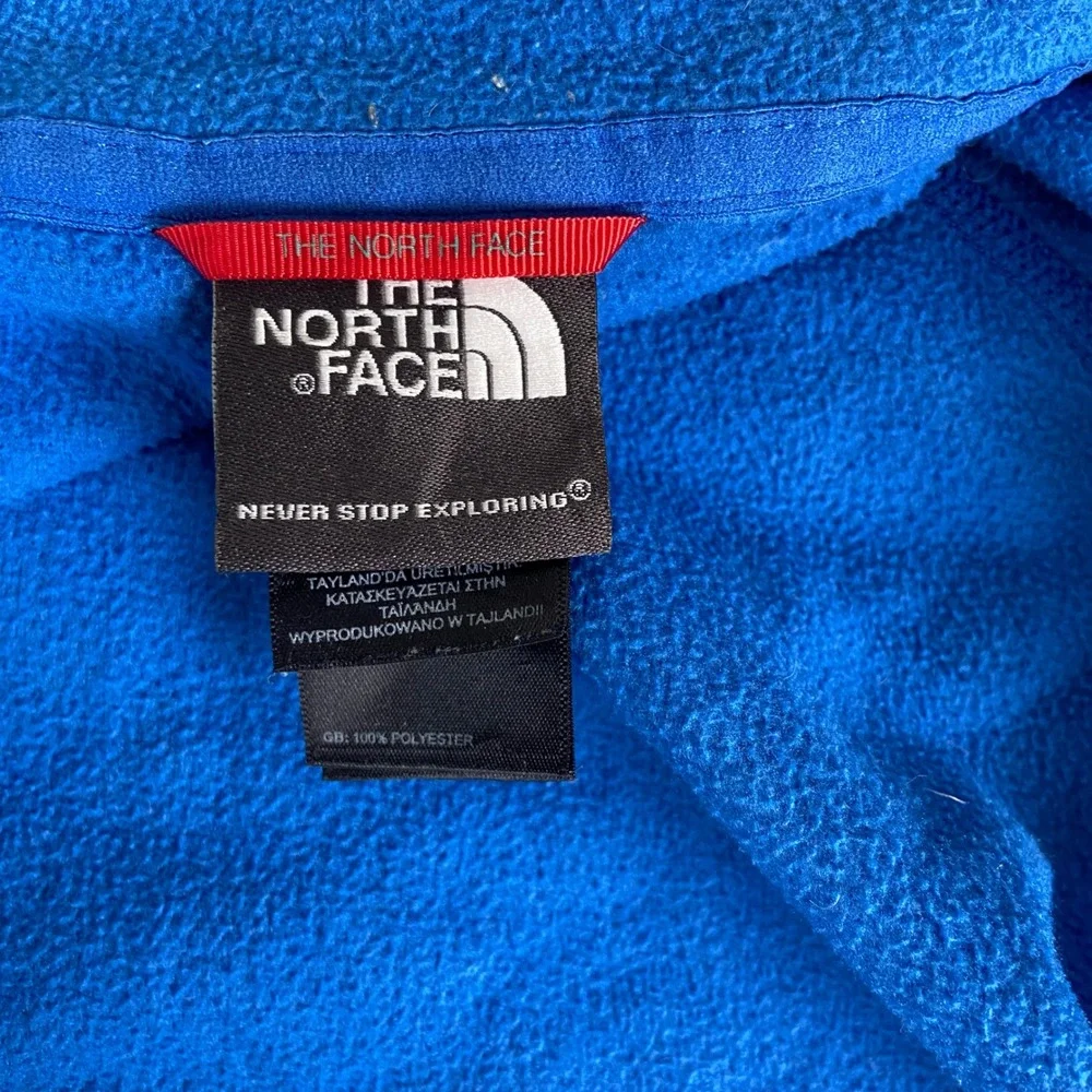 The North Face Glacier Heavyweight Full-Zip Fleece Jacket Mens M Blue Polartec
